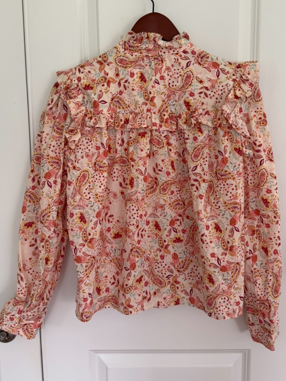Pinch Floral/Paisley Ruffle Blouse - Picture 8 of 13